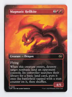Magmatic Hellkite Borderless Normal R Tarkir Dragonstorm MTG Card TCG NM - Image 2
