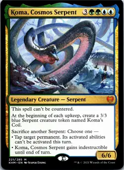 Koma, Cosmos Serpent (221) - Normal - Kaldheim (KHM) - NM - Image 1