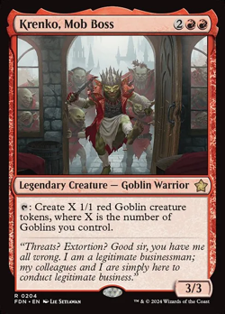 Commander deck MTG Krenko mob boss magic the gathering optimised - Image 1