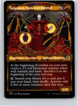 Magic the Gathering Lagomos, Hand of Hatred (Showcase) Dominaria United MTG - Image 1