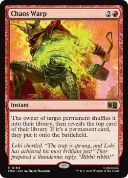 NM Chaos Warp, MTG, Heroes Commander, Magic the Gathering, 164 - Image 1