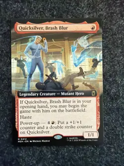 Quicksilver, Brash Blur - 0148 - Marvel Super Heroes - MTG - NM/M Regular - Image 1