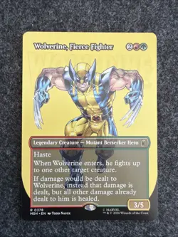 Wolverine, Fierce Fighter (Borderless) - Marvel Super Heroes (MSH) - Image 1