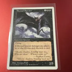 Abyssal Specter 5th Fifth Edition MTG Magic the Gathering Black 1997 Discard LP - Image 1