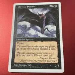 Abyssal Specter 5th Fifth Edition MTG Magic the Gathering Black 1997 Discard LP - Image 2