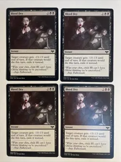 4x Mtg Crimson Vow Bleed Dry NM/M Magic The Gathering - Image 1
