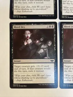 4x Mtg Crimson Vow Bleed Dry NM/M Magic The Gathering - Image 2