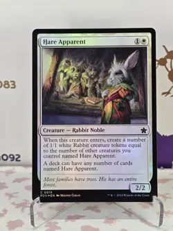 MTG Hare Apparent (Foil) Foundations - Magic The Gathering - Image 1