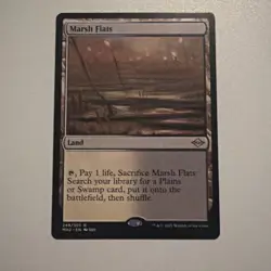 MTG Magic the Gathering Modern Horizons 2 Marsh Flats Near Mint/Mint Condition - Image 1