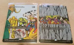 Heroic Intervention X2 (0080 and 0078)(Borderless) Marvel Universe Eternal MTG M - Image 1