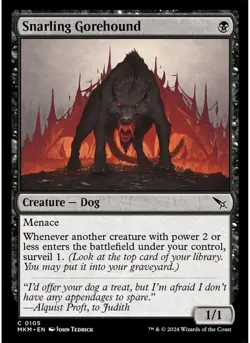 Snarling Gorehound #105 Foil Murders at Karlov Manor NM - Image 1