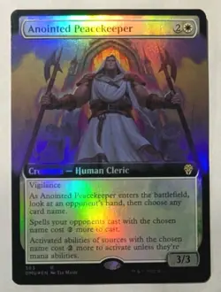 Anointed Peacekeeper (Extended Art) Dominaria United Foil - MTG RARE - Image 1