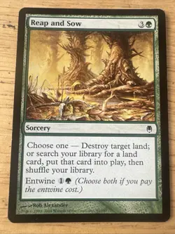 Magic the Gathering Reap and Sow Darksteel MTG Free Shipping! - Image 1