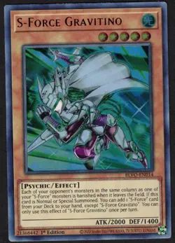 Yugioh S-Force Gravitino BLVO-EN014 Ultra Rare 1st Ed - NM - Image 1