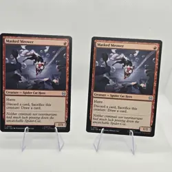 PreRelease MTG Magic The Gathering Spiderman Masked Meower 82 Set of 2, Regular - Image 1