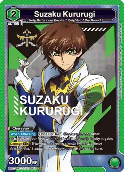 Union Arena Suzaku Kururugi SR UEX03BT/CGH-2-055 Code Geass NM - Image 1