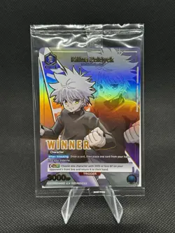 Killua Winner Union Arena Holo Card Battle Champion Promo English HTR-1-018 - Image 1