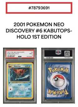 2001 KABUTOPS NEO DISCOVERY HOLO 1ST EDITION #6 PSA 9 MINT POKEMON - Image 5