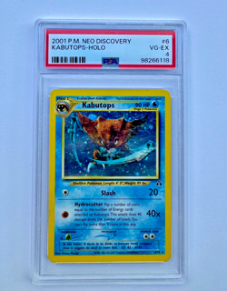 POKEMON KABUTOPS #6/75 NEO DISCOVERY HOLO RARE UNLIMITED PSA 4 - Image 1