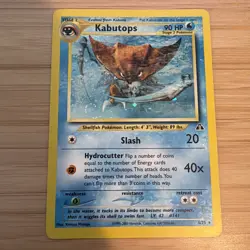 Kabutops 6/75 Neo Discovery Holo *SWIRL* - Image 1