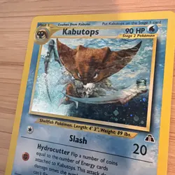 Kabutops 6/75 Neo Discovery Holo *SWIRL* - Image 3