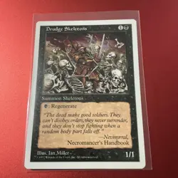 Drudge Skeletons 157 Core Set 5ED MTG Ian Miller WOTC Regenerate 1997 LP - Image 1