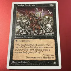 Drudge Skeletons 157 Core Set 5ED MTG Ian Miller WOTC Regenerate 1997 LP - Image 2