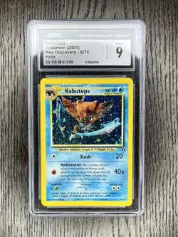 Kabutops CGC 9 Pokemon WOTC 2001 Neo Discovery 6/75 Holo Low POP 76 - Image 3