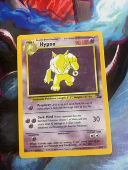 Hypno 8/62 Holo Rare Unlimited Fossil 1999 Pokemon TCG Card LP - Image 1