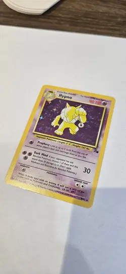 Pokemon TCG Hypno Fossil Holo Card 8/62 Unlimited Rare, LP Condition - Image 2