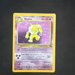 Pokemon Hypno Fossil TCG Holo Unlimited Rare Card 8/62 - Image 1