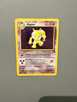 Pokemon Hypno Fossil TCG Holo Unlimited Rare Card 8/62 - Image 1