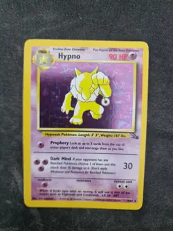 Pokemon Hypno Fossil TCG Holo Unlimited Rare Card 8/62 - Image 1