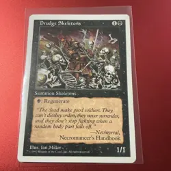 Drudge Skeletons 157 Core Set 5ED MTG Ian Miller WOTC Regenerate 1997 LP - Image 1