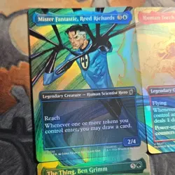 Mister Fantastic, The Human Torch, The Hulk Borderless Scene Card 3/4 Collection - Image 3