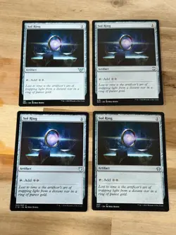 Magic The Gathering MTG Card 4x Sol Ring LP/NM - Image 1