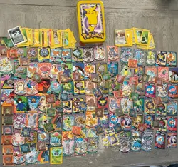 Vintage Pokemon Mixed Lot Cards Tv Animation And Action Flipz Tin Included - Image 1