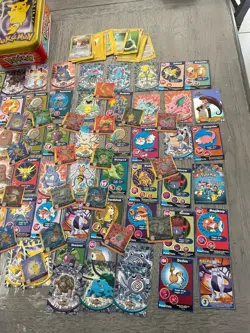Vintage Pokemon Mixed Lot Cards Tv Animation And Action Flipz Tin Included - Image 3