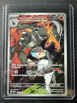 Pokemon TCG Team Rockets Houndoom Illustration Rare Card 191/182 Destined Rivals - Image 3