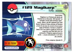 MAGIKARP #129 CROMO / CARD POKEMON TRADING CARDS 1999-2000 TOPPS - Image 2