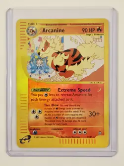 Arcanine Reverse Holo #2/147 RARE!! Aquapolis E-Series 2002 Pokemon Card TCG - Image 1