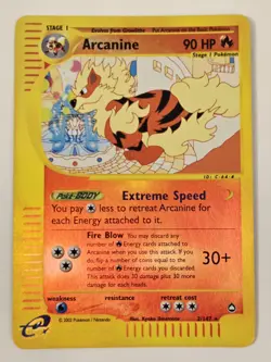 Arcanine Reverse Holo #2/147 RARE!! Aquapolis E-Series 2002 Pokemon Card TCG - Image 2