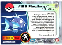 MAGIKARP #129 CROMO / CARD POKEMON TRADING CARDS 1999-2000 TOPPS - Image 2