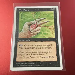 Deathgrip - 5th Edition Core Set - Magic the Gathering MTG LP - Image 1
