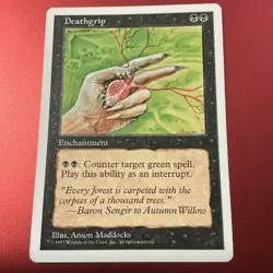 Deathgrip - 5th Edition Core Set - Magic the Gathering MTG LP - Image 2