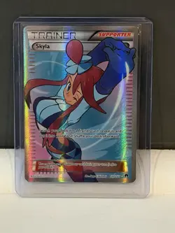 Pokemon TCG Skyla Breakpoint Trainer Full Art Ultra Rare Holo Card 122/122 - Image 1