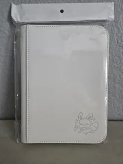 Ahhgela 4 Pocket TCG Binder 160 White Pockets Standard Sized Card - Eevee White - Image 1