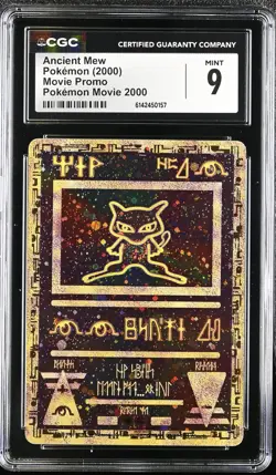 CGC 9 MINT Ancient Mew Movie Promo Pokemon Movie 2000 Pokemon Card - Image 1