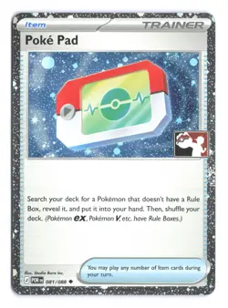 Pokemon Poke Pad Perfect Order 081/088 Prize Pack Series 9 Holo - Image 1