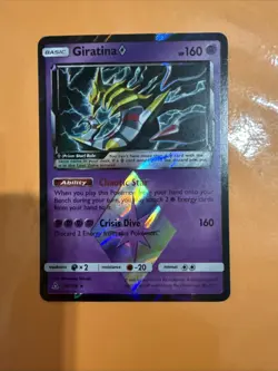 Pokemon Giratina Prism Star Holo Card Sun & Moon Ultra Prism - Image 1